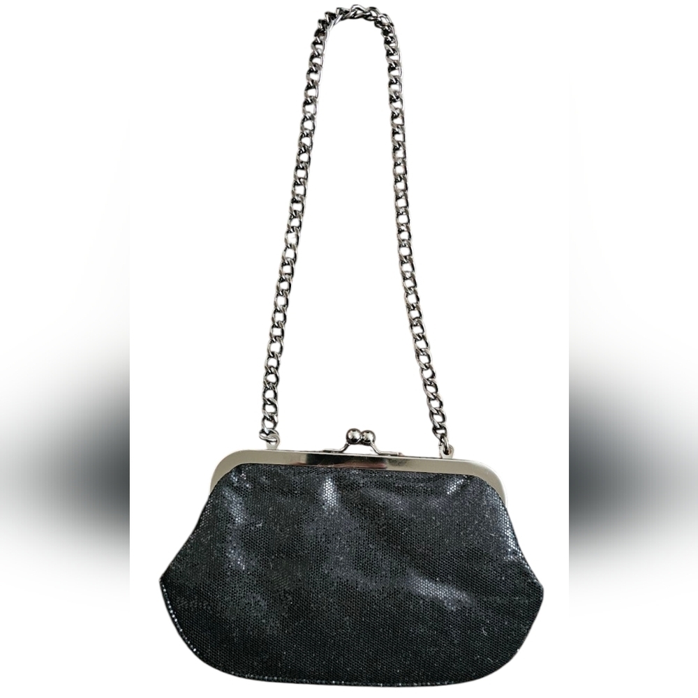 Express-Glittery Micro Sequins Elegant Party/Cocktail Chain Shoulder Bag/Clutch - Picture 2 of 9